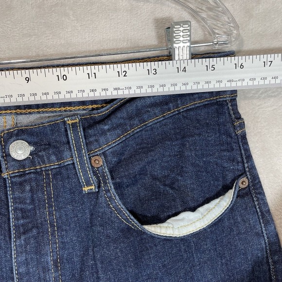 Levi's 514 Regular Fit Straight Leg Denim Jeans Mens 32x32 Modern Low Rise Dark - Picture 5 of 10